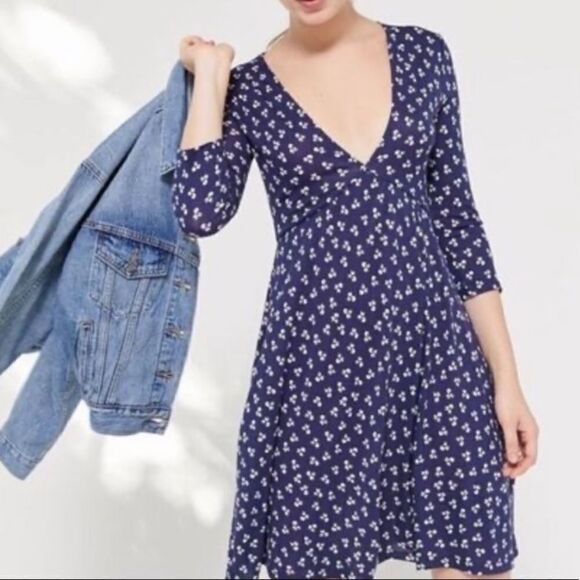 Mercer Plunge Mini Dress XS - Picture 2 of 5